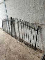 Licht metalen hekken dubbele poort 3m90 breed, Ophalen, Gebruikt, IJzer, Tuinhek