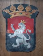 oud wapenschild, geschilderd op karton, origineel, heraldiek, Ophalen of Verzenden