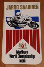 Vintage sticker Jarno Saarinen Marloboro World Championship, Comme neuf, Voiture ou Moto, Enlèvement ou Envoi