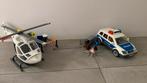 Playmobil - politiewagen en helicopter, Kinderen en Baby's, Speelgoed | Playmobil, Ophalen of Verzenden, Zo goed als nieuw