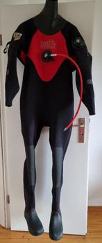 Seaskin droogpak met vinnen en enkellood (voor man), Watersport en Boten, Ophalen, Zo goed als nieuw, Duikpak
