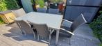 Tuinset, Tuin en Terras, Ophalen, Gebruikt, 6 zitplaatsen, Aluminium