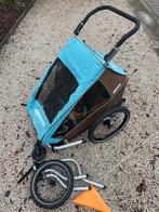 croozer fietskar/wandelkar 2 kinderen met vering, Fietsen en Brommers, Fietsaccessoires | Aanhangwagens en Karren, Ophalen, Gebruikt