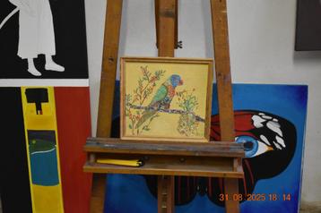 Papegaaienschilderij jaar 99 beschikbaar voor biedingen