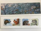 timbres, bloc de 4 timbres avec des animaux de la forêt, Timbres & Monnaies, Timbres | Europe | Belgique, Neuf, Enlèvement ou Envoi