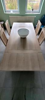 Table chêne avec ses 6 chaises., Maison & Meubles, Enlèvement, Neuf, Contemporain, 6 à 8 chaises