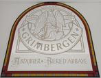 Spiegel Grimbergen Abdijbier 50cm, Ophalen of Verzenden, Gebruikt, Reclamebord, Plaat of Schild, Overige merken