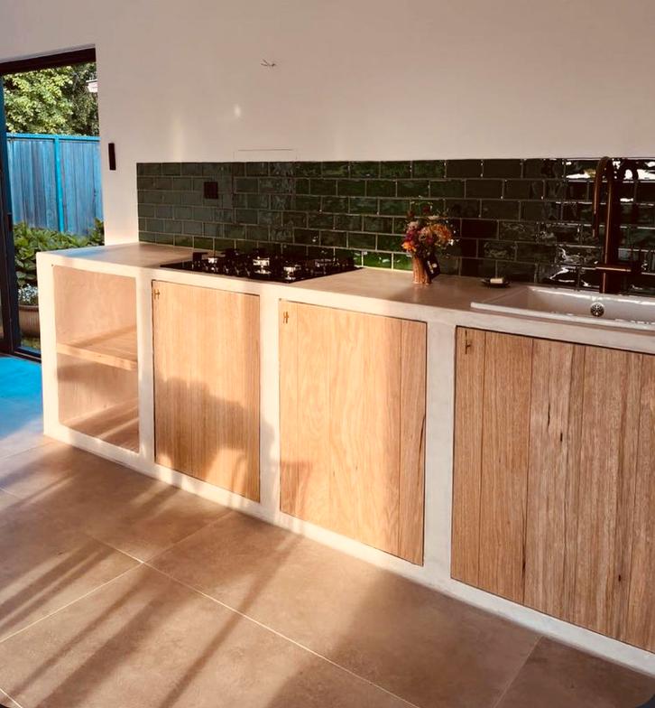 Afrikaanse eik, Doe-het-zelf en Bouw, Platen en Panelen, Zo goed als nieuw, Ophalen