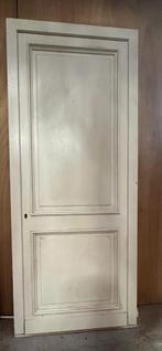 Witte Houten Deur, 215 cm of meer, Vouwdeur, Hout, Ophalen