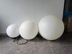 Lampes boules extérieur jardin, Ophalen, Zo goed als nieuw, Kunststof, Vloerlamp