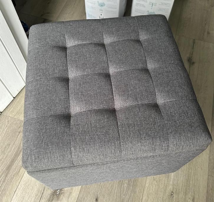 Cube Seat poefkruk met opbergruimte - NEW, Huis en Inrichting, Zetels | Voetbanken en poefs, Nieuw, Minder dan 50 cm, Minder dan 50 cm