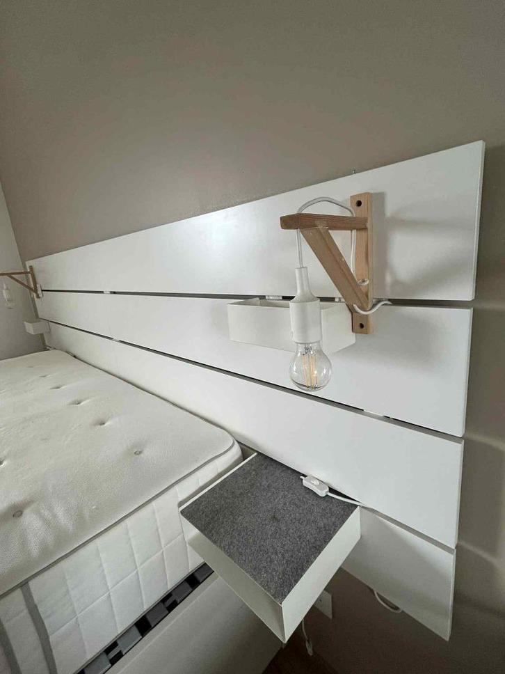 Tête de lit, Huis en Inrichting, Slaapkamer | Bedden, Zo goed als nieuw, Hout, Ophalen