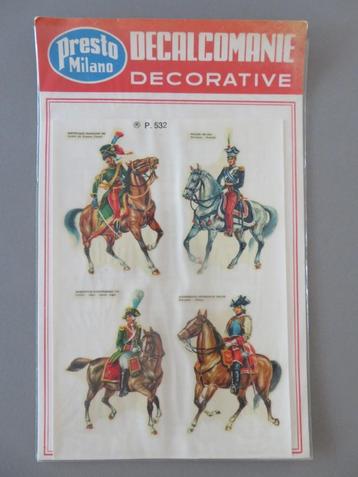 Presto Milano Decalcomanie Militaire costumes Paarden