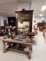 Grand miroir Louis XVI ancien en chêne, Antiquités & Art, Enlèvement ou Envoi