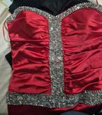 Satijnen feestkleedje mt 40-42, Ophalen, Gedragen