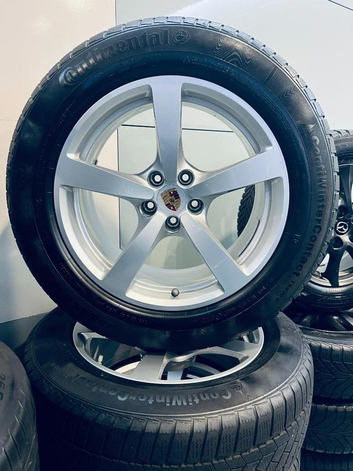 Originele winterset 235/60/18 van Porsche Macan + TPMS, Auto-onderdelen, Banden en Velgen, Banden en Velgen, Winterbanden, 18 inch