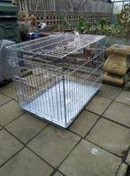 Hondenbench in verzinkt metaal L 76 cm, Enlèvement, Comme neuf