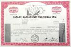 Lazare Kaplan International (Diamantsector) Inc. 1979, Postzegels en Munten, Aandelen en Waardepapieren, Ophalen of Verzenden