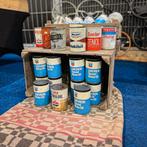Bidon à huile Mancave Vintage, souvenirs Mobil Chevron, Enlèvement ou Envoi, Utilisé