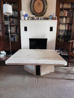 Table basse en travertin, Maison & Meubles, Tables | Tables de salon, Enlèvement, Comme neuf