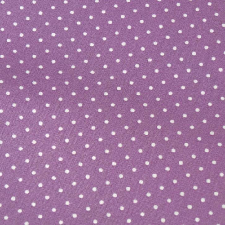 561) 140 x 50 cm coton pointes lilas, Hobby en Vrije tijd, Stoffen en Lappen, Nieuw, Katoen, 120 cm of meer, 30 tot 200 cm, Ophalen of Verzenden