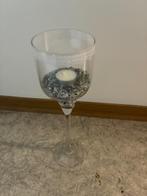Glazn stolp voor kaarsen of versiering, Overige materialen, 25 tot 50 cm, Wit, Ophalen of Verzenden