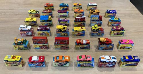38 Matchbox in doosje, Hobby en Vrije tijd, Modelauto's | Overige schalen, Zo goed als nieuw, Auto, Ophalen of Verzenden