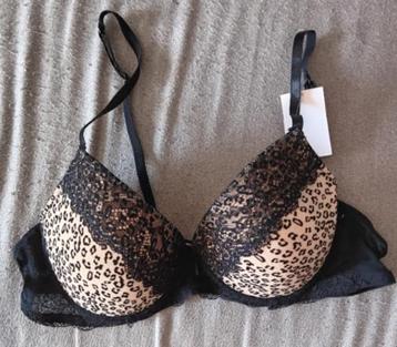 Soutien gorge léopard brun/noir 100 B NEUF beschikbaar voor biedingen