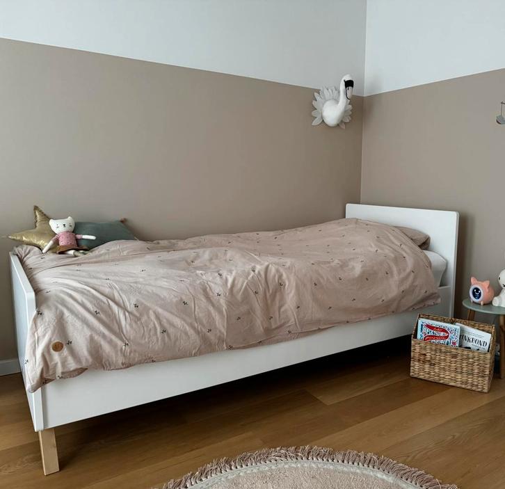 Eenpersoonsbed Bopita, Kinderen en Baby's, Kinderkamer | Bedden, Gebruikt, 180 cm of meer, 85 tot 100 cm, Lattenbodem, Ophalen