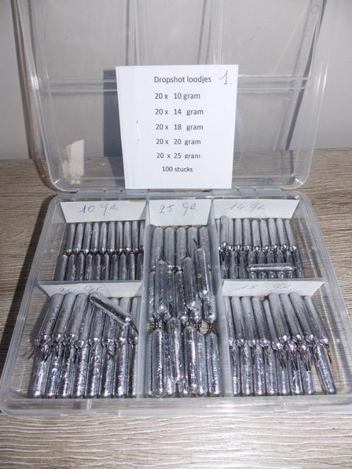 Dropshot loodjes 10 tot 25 gr, Watersport en Boten, Hengelsport | Roofvissen, Nieuw, Complete set, Ophalen