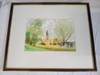 Pastel van Jean Deroubaix, Antiek en Kunst, Kunst | Schilderijen | Klassiek, Ophalen of Verzenden