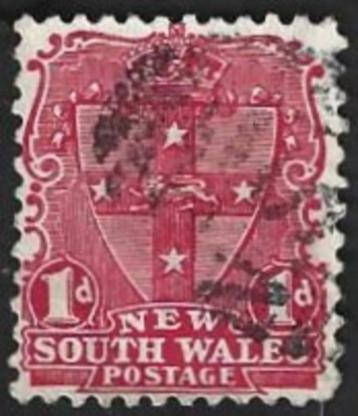 1 Postzegel Nieuw-Zuid-Wales1897 Wapenschild  beschikbaar voor biedingen