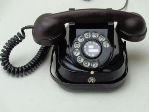 Oude Telefoon met Draaischijf uit 1960, Telecommunicatie, Vaste telefoons | Niet Draadloos, Met draaischijf, Ophalen of Verzenden