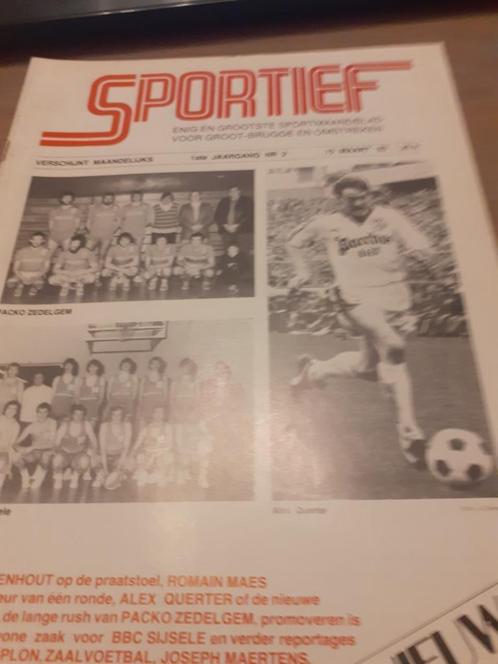 Sportief Maart 1983 1ste jaargang nr 2, Sports & Fitness, Cyclisme, Comme neuf, Enlèvement ou Envoi