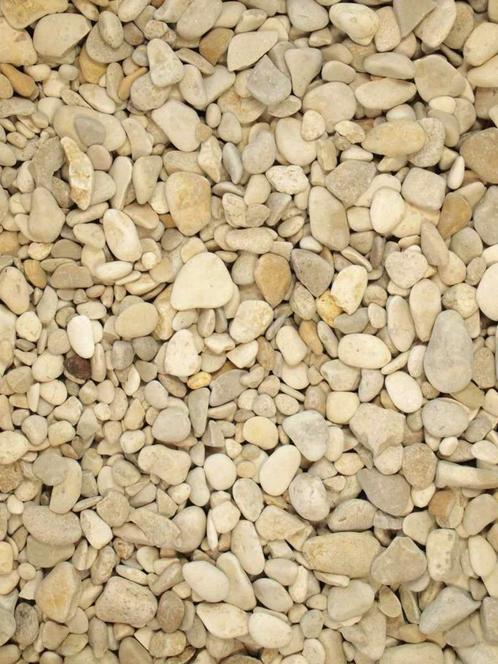 Castle grind beige licht bruin afgeronde zachte siergrind, Tuin en Terras, Grind, Keien en Split, Nieuw, Grind, Beige, Overige materialen