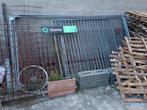 4 Werfhekkens + 5 voetstukken, Tuin en Terras, Tuinhekken en Hekwerk, Ophalen, Gebruikt