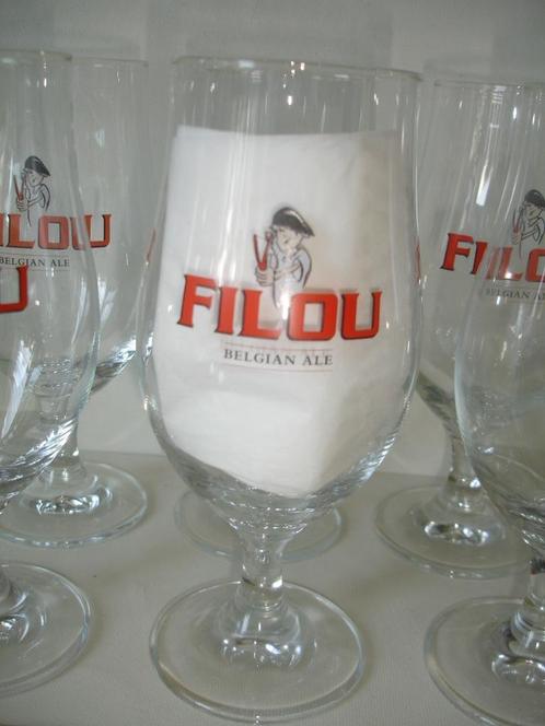 Bierglas Filou, Belgian Ale, brij. Vanhonsebroeck, Verzamelen, Biermerken, Nieuw, Glas of Glazen, Overige merken, Ophalen of Verzenden