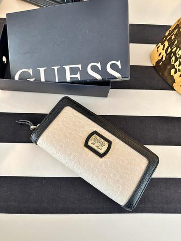 Vintage guess portefeuille leder 