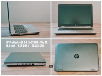 Windows 11 HP ProBook 650 G3 i5-7300U + Garantie