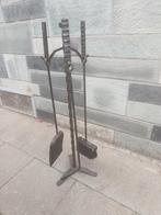 Mooie, sterke ijzeren kachel set op staander, Antiek en Kunst, Ophalen