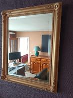 vergulde spiegel in hout, Minder dan 100 cm, Gebruikt, Rechthoekig, 50 tot 75 cm