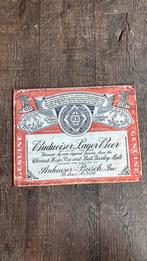 Reclamebord Budweiser, Verzamelen, Merken en Reclamevoorwerpen, Ophalen of Verzenden, Zo goed als nieuw, Reclamebord