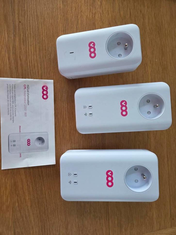 Adaptateurs CPL + Wi-Fi VOO/Devolo, Computers en Software, WiFi-versterkers, Gebruikt, Ophalen of Verzenden