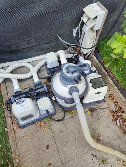 Zandfilter zwembadpomp Intex, Tuin en Terras, Zwembad-toebehoren, Gebruikt, Zwembadpomp, Ophalen