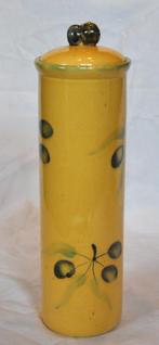 pot en faïence pour spaghetti décor provençale, Enlèvement ou Envoi, Utilisé, Céramique, Récipient(s)