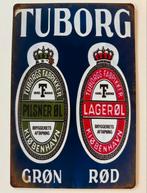 Metalen reclamebod Tuborg, Ophalen of Verzenden, Nieuw, Reclamebord, Plaat of Schild