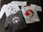 3 T-shirts à imprimé animalier (Obaibi - Taille 59), Enfants & Bébés, Vêtements de bébé | Taille 56, Comme neuf, Obaibi, Garçon ou Fille