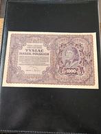 1000 mark Polen 1919 jaar, Postzegels en Munten, Ophalen of Verzenden, Polen, Los biljet