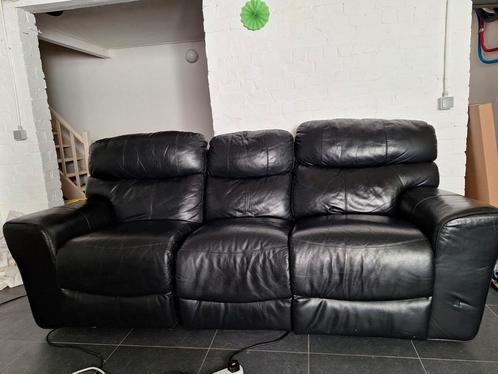 Canapé en cuir - Leather sofa, Huis en Inrichting, Zetels | Zetels, Gebruikt, Leer, Ophalen