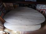 salontafel, Huis en Inrichting, Tafels | Salontafels, Ophalen, Gebruikt, Ovaal, Eikenhout